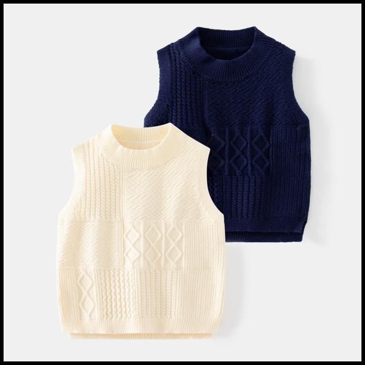 terbaru [513653] - atasan rompi vest rajut lengan kutung import anak laki-laki promo