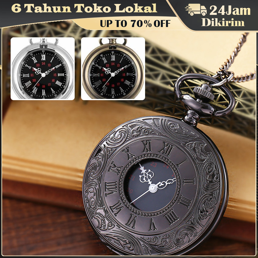 Jam Tangan Saku Bergaya Vintage / Jam Unik Saku Vintage Pocket Watch / Jam Tangan Unik Keren Vintage