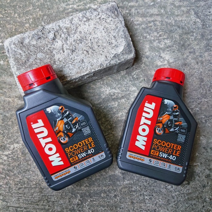 Oli Motul Scooter Power Le 5W/40 0.8/1L Matic Nmax Pcx Vario Adv150