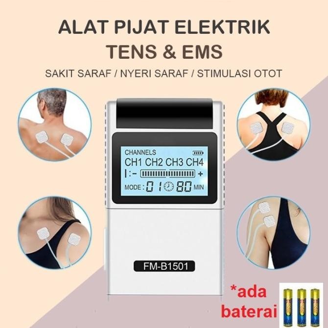 Alat Pijat Terapi Listrik Tens&Ems Refleksi Akupuntur Massage Electric