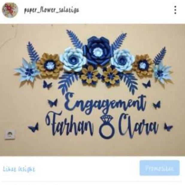 || PROMO  ~`~ ready Paper flower dekorasi bunga kertas tunangan engagement akad ||~~~