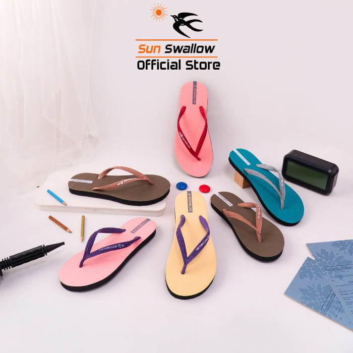 Sun Swallow Sandal Jepit Karet Wanita Sendal 06 Ladies Size Ukuran 35 36 37 38 39 40