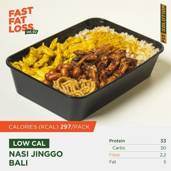 

BARANG TERLARIS Nasi Jinggo Bali | FAST FAT LOSS Menu | Low Calories | Healthy | Prep Meal Catering