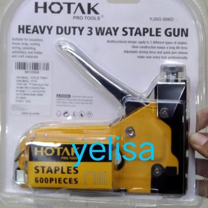 

Promo Hotak Heavy Duty 3 Way Staple Gun YJSG-006D (1 kotak anak staples) COD