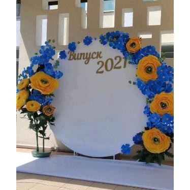 || PROMO  ~`~ Cover Stand Bulat Backdrop Ring Bundar Bahan Kain Flamin Diameter 2 Meter ||~~~