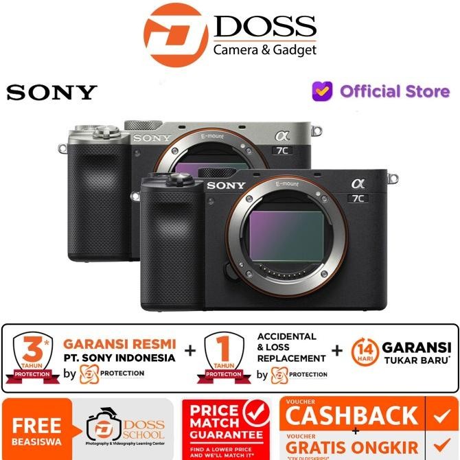Sony Alpha A7C Body Only / Sony A7C Bo / Kamera Mirrorless Sony A7C