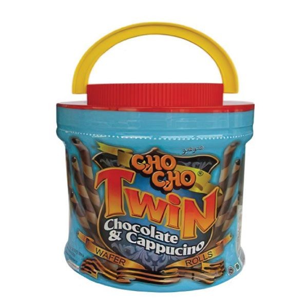 CHO CHO WAFER STICK TWIN CHOCO CAPPUCINO TOP 500 GR