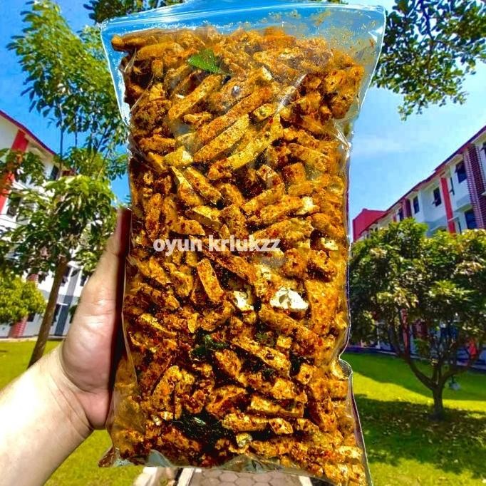 

SALE! BASRENG / BASO GORENG STIK BASRENG PEDAS DAUN JERUK 1 KG