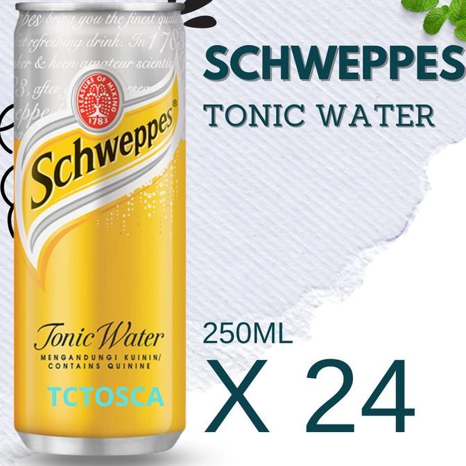 Baru Schweppes Tonic Water 1 Karton Isi @24X330 Ml