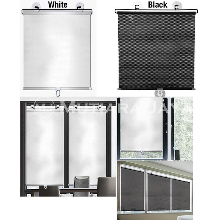 Plato Tirai Jendela Gulung Tempel Rumah Kantor Dapur Window Roll Blind