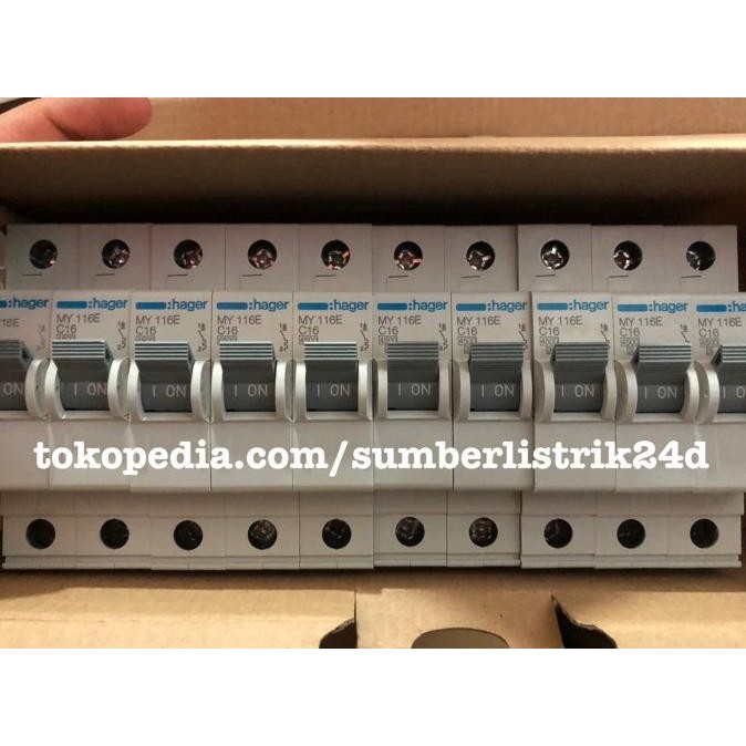terbaru mcb 6a - 20a hager 1phase sikring 6 ampere 1pass 10a