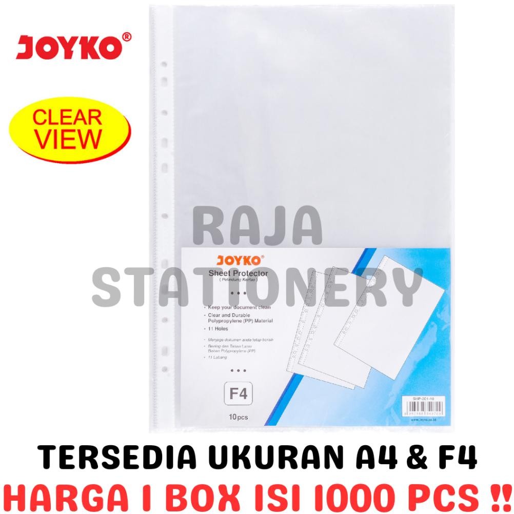 

ANGELO JOYKO SHEET PROTECTOR A4 F4 PLASTIK PP POCKET A4 F4 FILE FOLDER FOLIO ORGANIZER KERTAS [100PACKS]