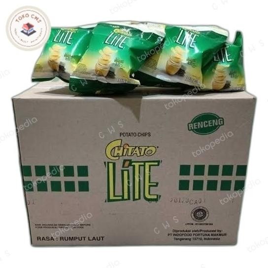 

KYRIA CHITATO LITE RUMPUT LAUT CHIKI SNACK KENTANG 14 GR - 1 DUS / 60 PCS