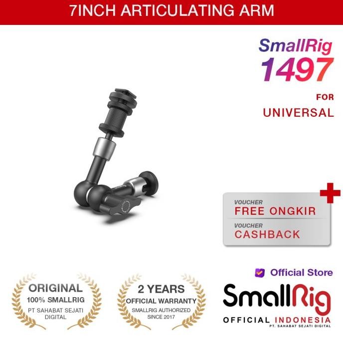 Smallrig Articulating Rosette Arm 7In Long With Cold Shoe Magic 1497