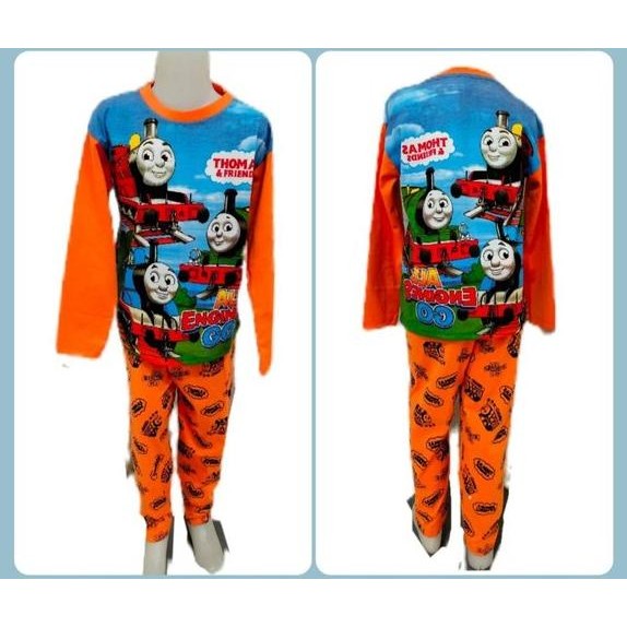 KLO Piyama anak cowok Motif Thomas Fullprint - Baju tidur anak laki laki - Piyama anak little star f