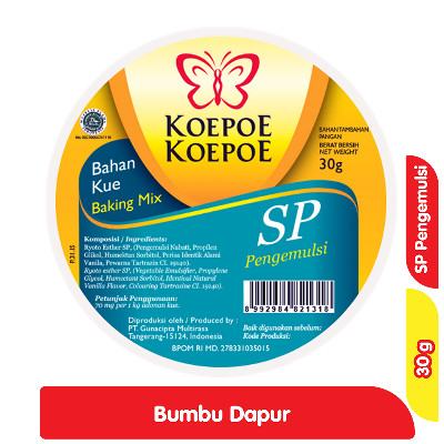 

Koepoe Koepoe SP Pengemulsi Bahan Kue 30 g