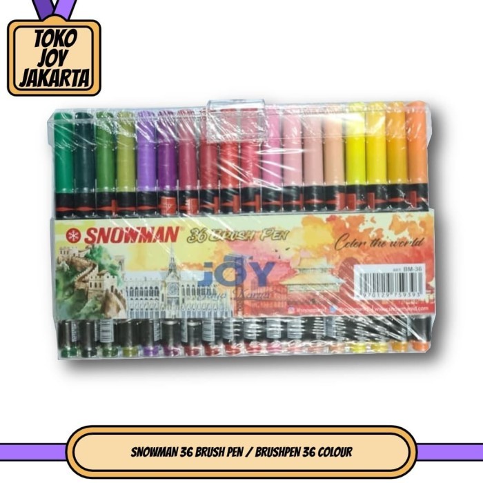 

TERBARU SNOWMAN 36 BRUSH PEN / BRUSHPEN 36 COLOUR / KALIGRAFI PROMO!