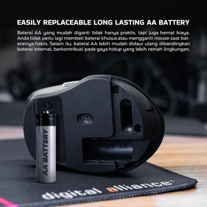 Mouse Wireless Digital Alliance M102 Rubix