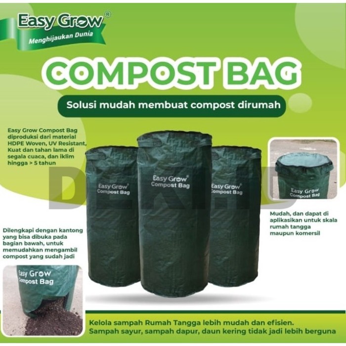Compost Bag 200 L Tas Kompos Tempat Membuat Komposter Easygrow