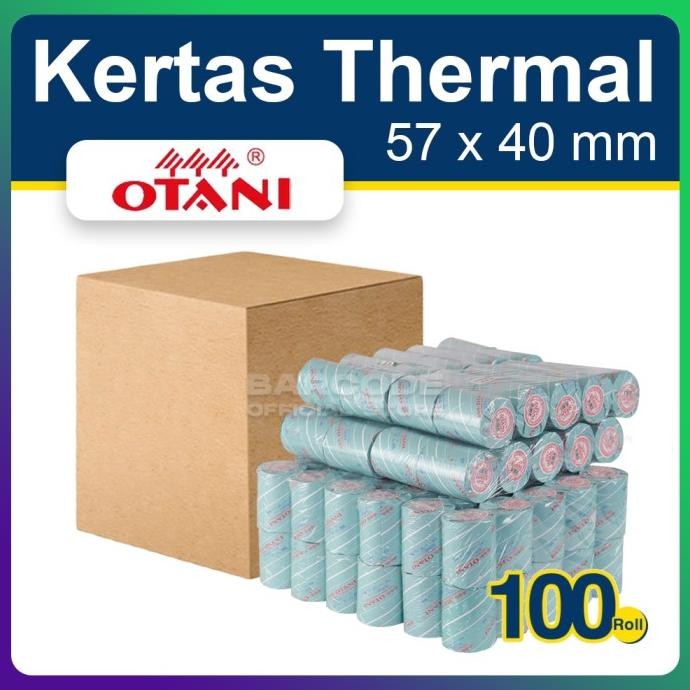 

( 1 DUS ) KERTAS PRINTER BLUETOOTH 57 x 40 - 57x40 THERMAL OTANI HITAM