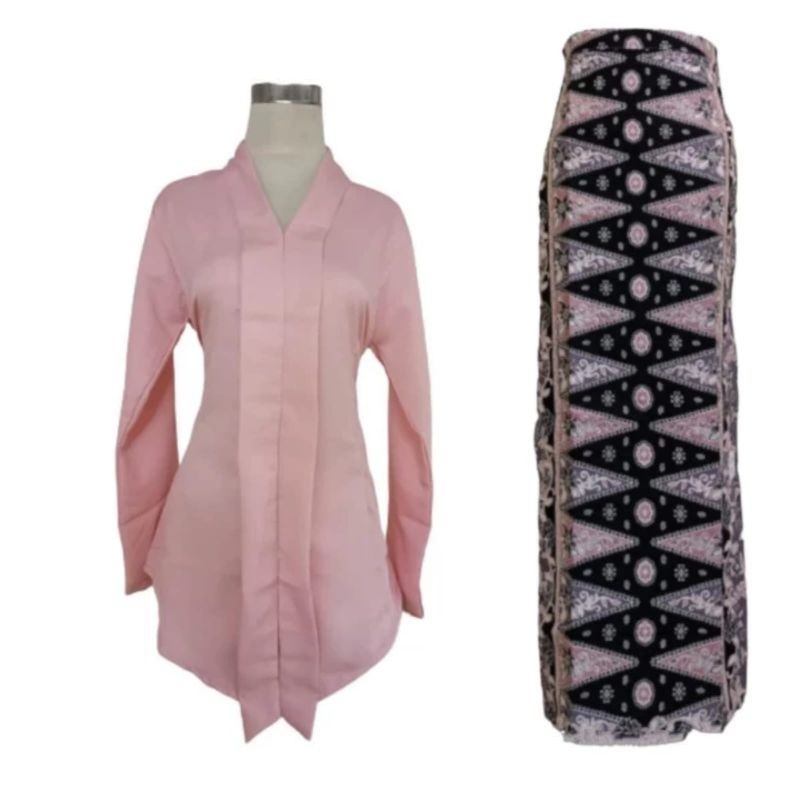 KATUN None KEBAYA SET+BETAWI Skirt // KARTINI Shirt BIG SIZE // ONE SET KARTINI KEBAYA Cotton Materi