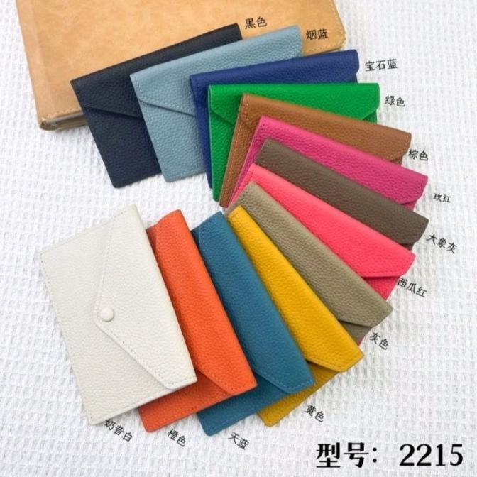 

Dompet Mini Amplop Kulit Asli Ada Card Holder Bagian Belakang Import