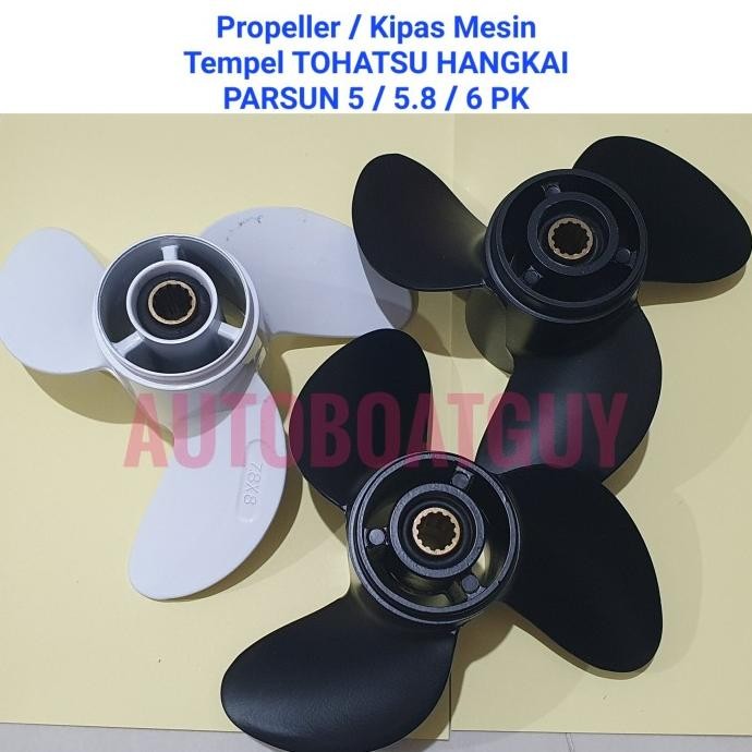 Propeller / Kipas Mesin Tempel TOHATSU HANGKAI PARSUN 5 / 5.8 / 6 PK