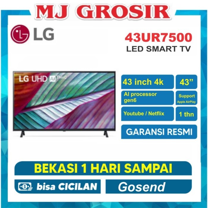 Promo Led Tv Lg 43" 43Lm5750 43 Inch Usb Movie Fhd Smart Tv Thinq Ai