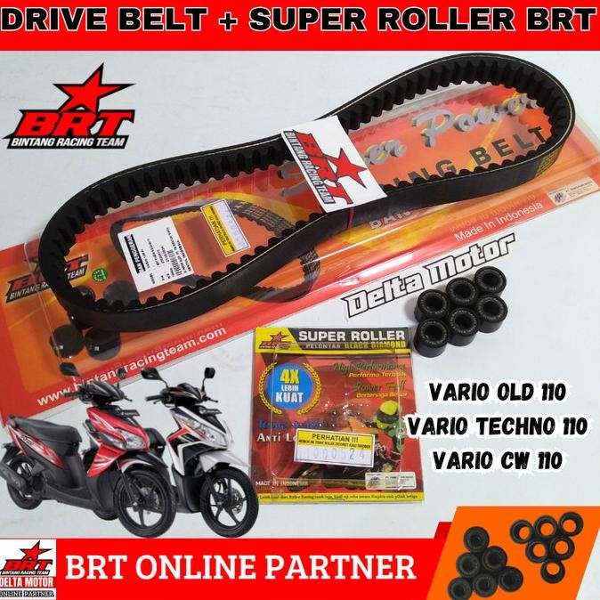 Van Belt V Belt Racing Set Roller BRT Vario 110 Vario Techno 110 Karbu