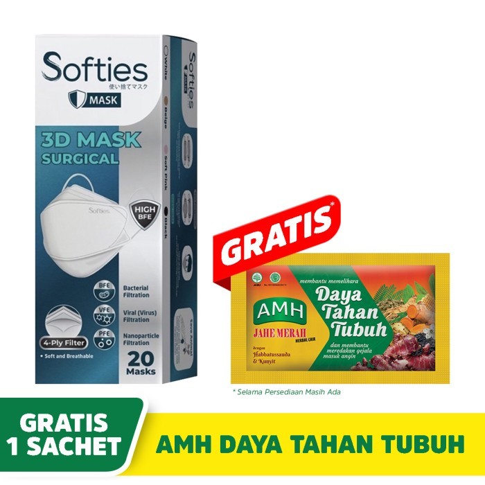 Softies 3D Mask Surgical isi 20