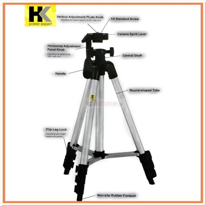 HK 188 TRIPOD PORTABLE HOLDER U / TRIPOD UNIVERSAL HANDPHONE 1M