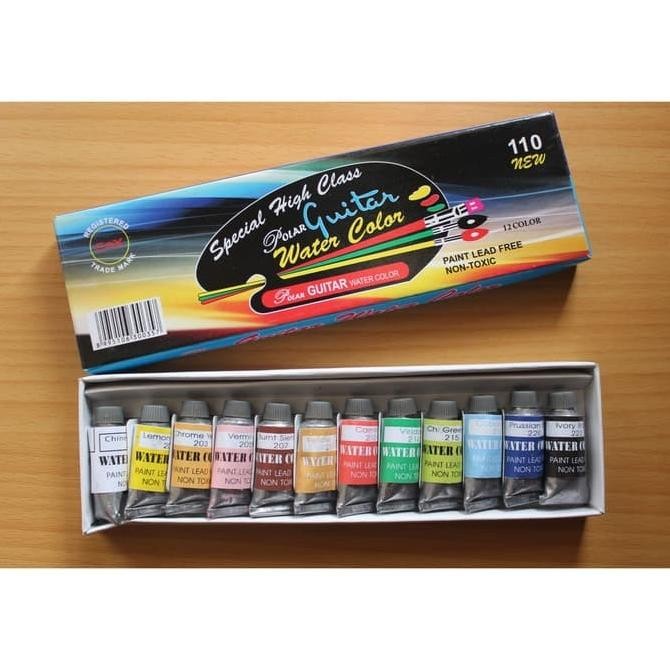 

[ LUSIN ] Cat Air Water Color - Guitar 110 Kecil 12 Warna MURAH!