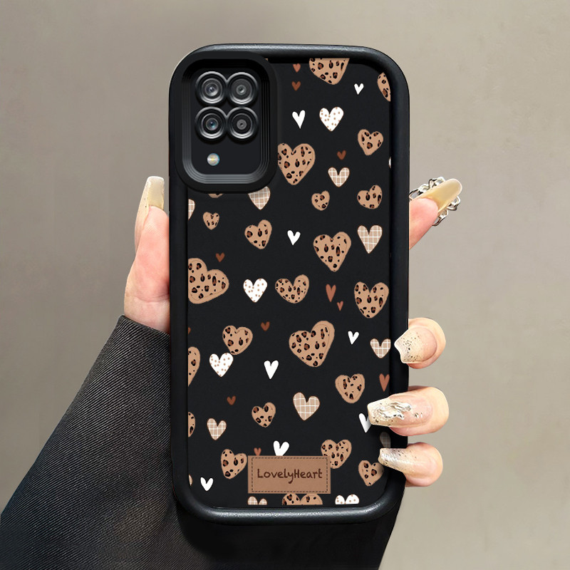 Casing Hp Samsung Galaxy A12 4G A12 5G F12 M12 Case kasingg Cesing ponsel bergambar hati yang indah 