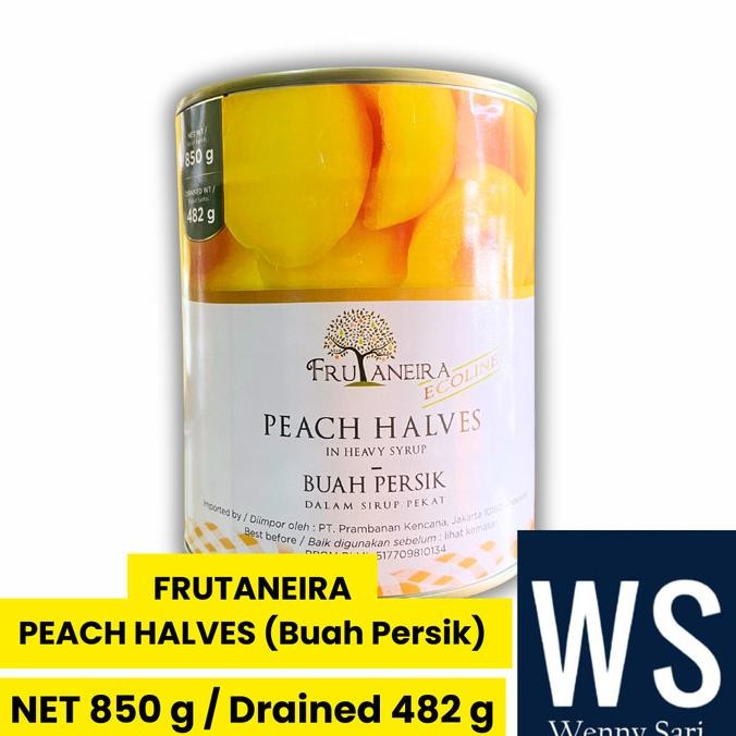 

BARANG TERLARIS Peach Halves / Buah Persik FRUTANEIRA 850 gram