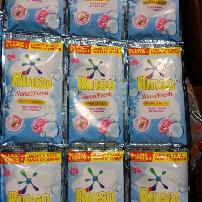 RINSO CAIR SACHET 40ML 1 DUS ECERAN 1000