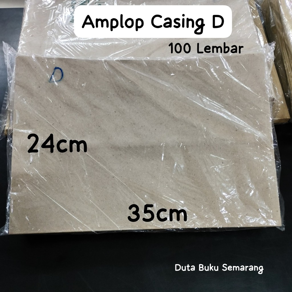 

Amplop Coklat Folio / Casing D 24x35 100 Lembar