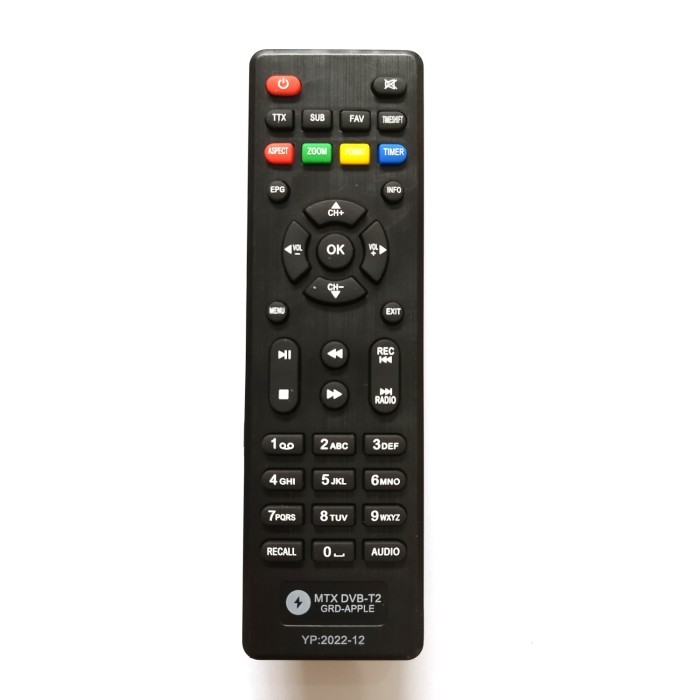 REMOT REMOTE STB RECEIVER PARABOLA MATRIX APPLE - APEL HD DVB-T2 UHF