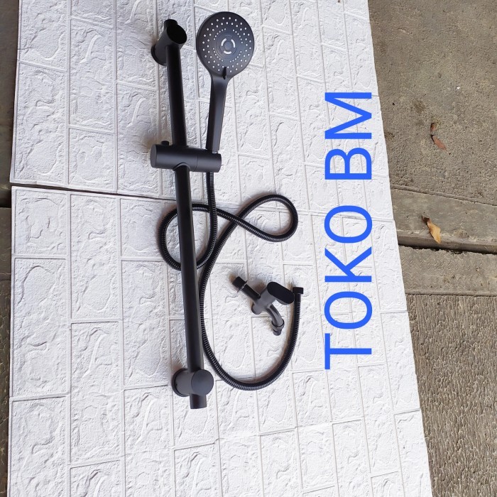 Grosir Shower Set/Shower Tiang Black Fiorentino