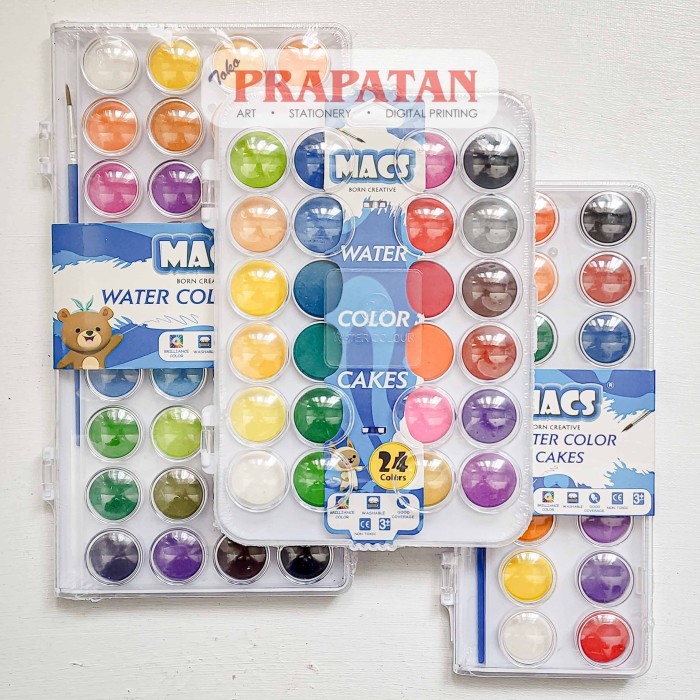 

Macs Watercolor Cakes Block Set | Cat Air Set