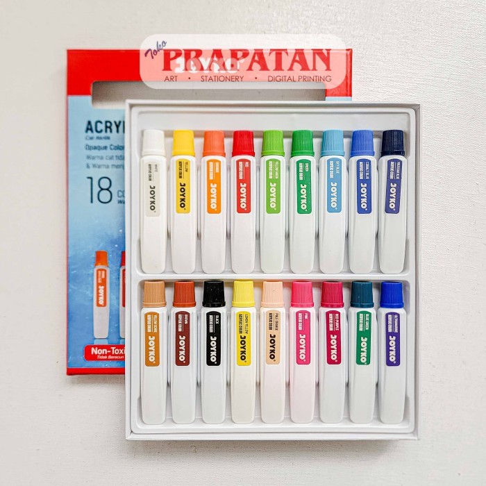 

Cat Akrilik Set Joyko 18x12ml | Joyko Acrylic Set