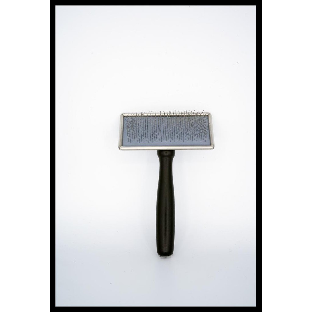 

terbaru !!! slicker brush zen schubert wood black - medium (not chris christensen) ready
