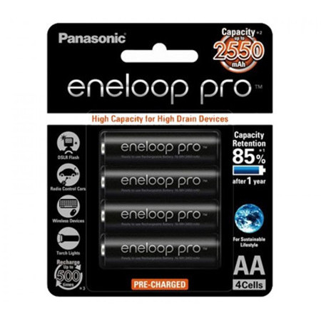 Panasonic Original Eneloop Pro AA Battery 2.550 mAh