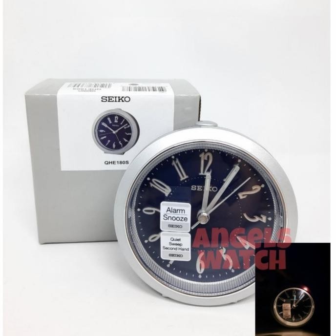 Jam Weker Seiko Glow In The Dark Qhe180 Jam Meja Weker Seiko