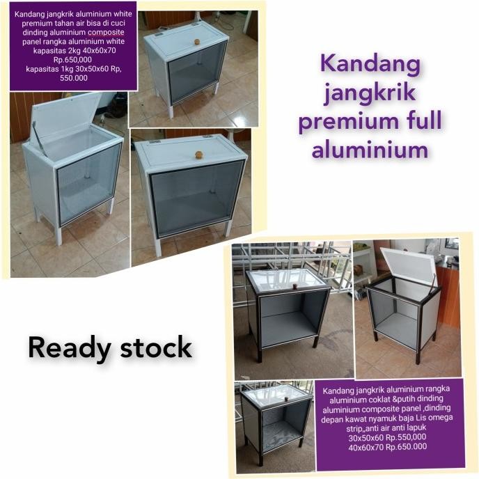 Kandang Jangkrik Besar Kotak Aluminium Premium