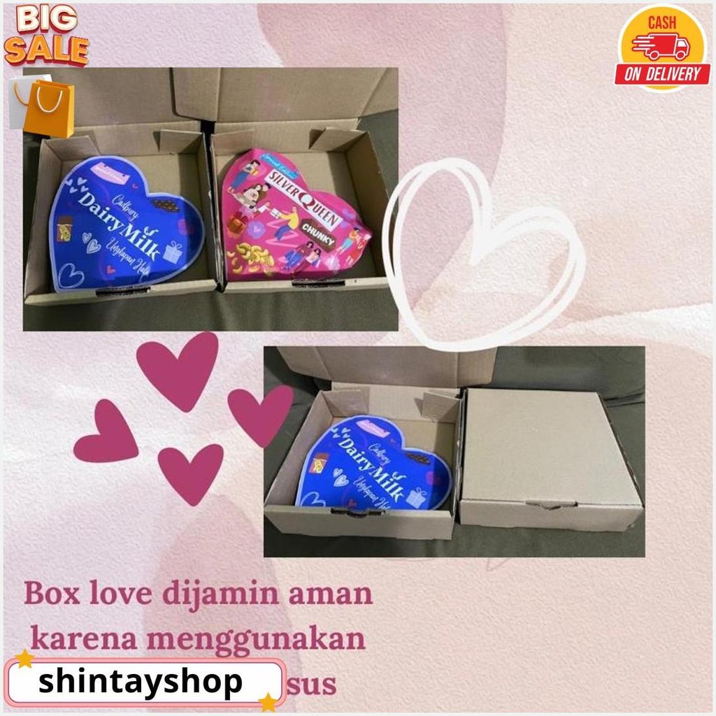 

Giftbox Special Love Edition // Dairymilk Silverqueen // Valentine Ulangtahun Wedding Anniversary Bisa Cod