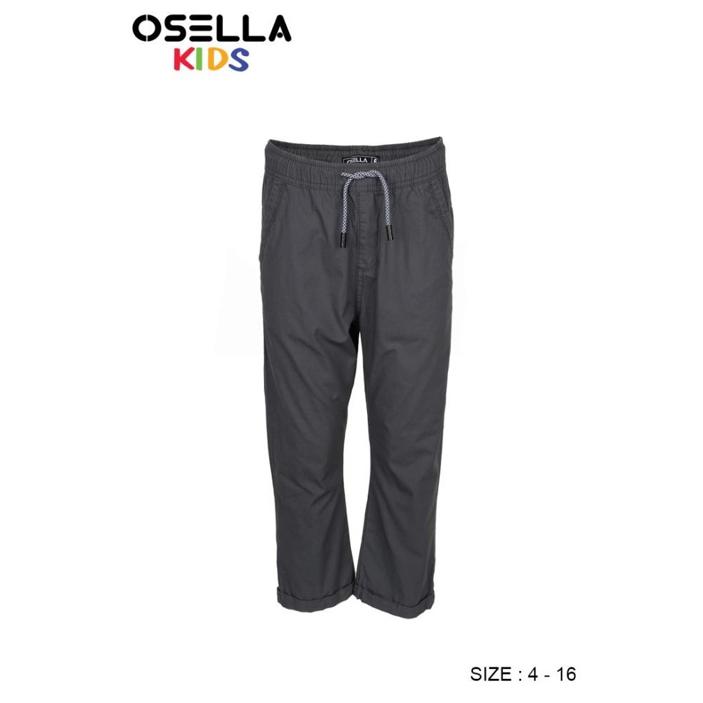 Osella Basic Regular Chinos In Dark Blue Grey