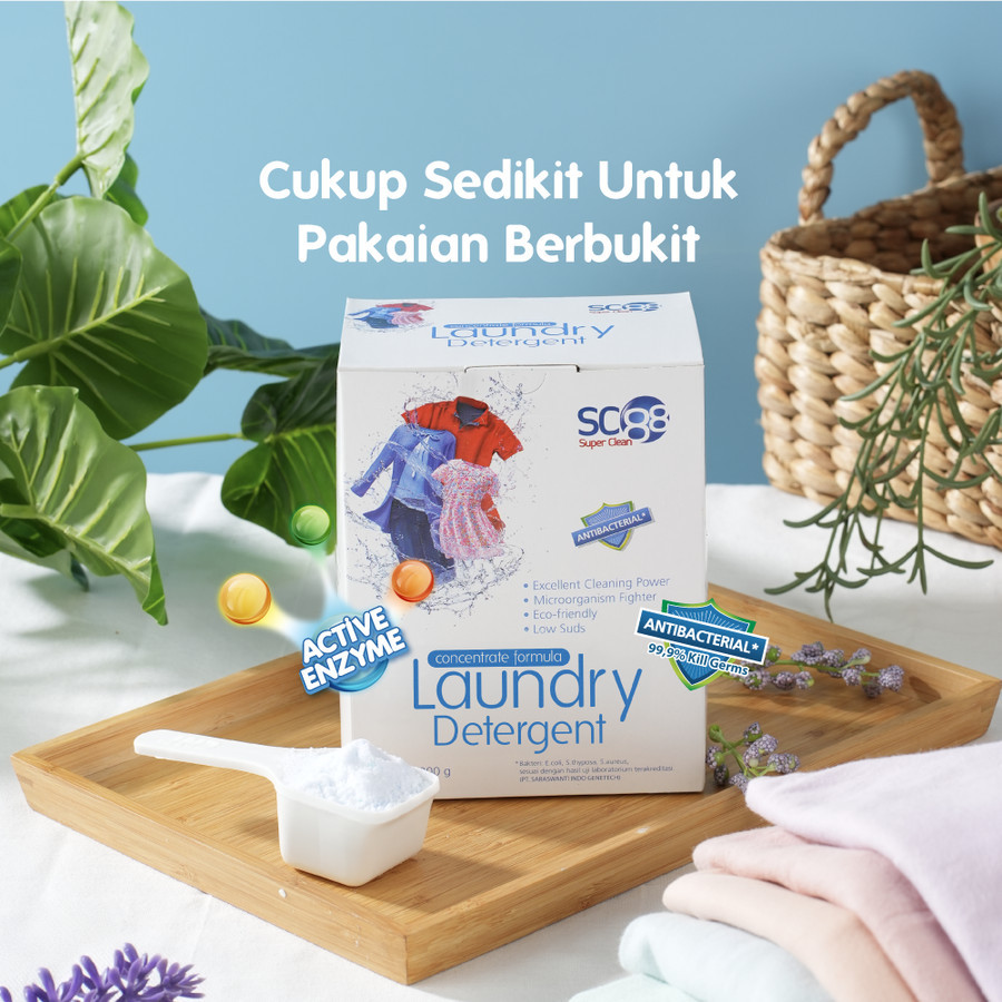 SC88 Laundry Compound (Detergent) 1Kg Sabun Bubuk Pencuci Pakaian Dengan Kandungan Bahan Aktif