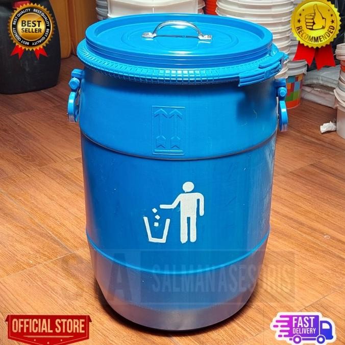 Drum Tong Plastik 50 Liter. Tempat Sampah Plastik. Tong Air