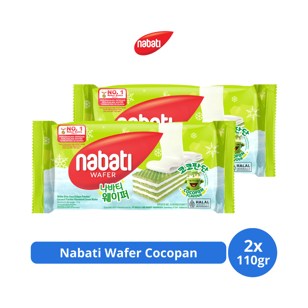 

Nabati Wafer Cocopan 110gr x 2 pcs