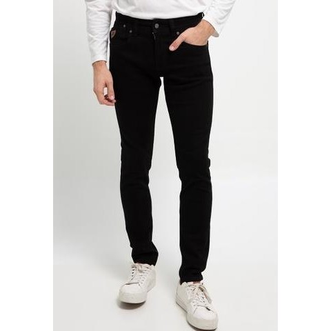 Celana Jeans Pria Skinny Black Lois Original Ssk276 Wawanstore62